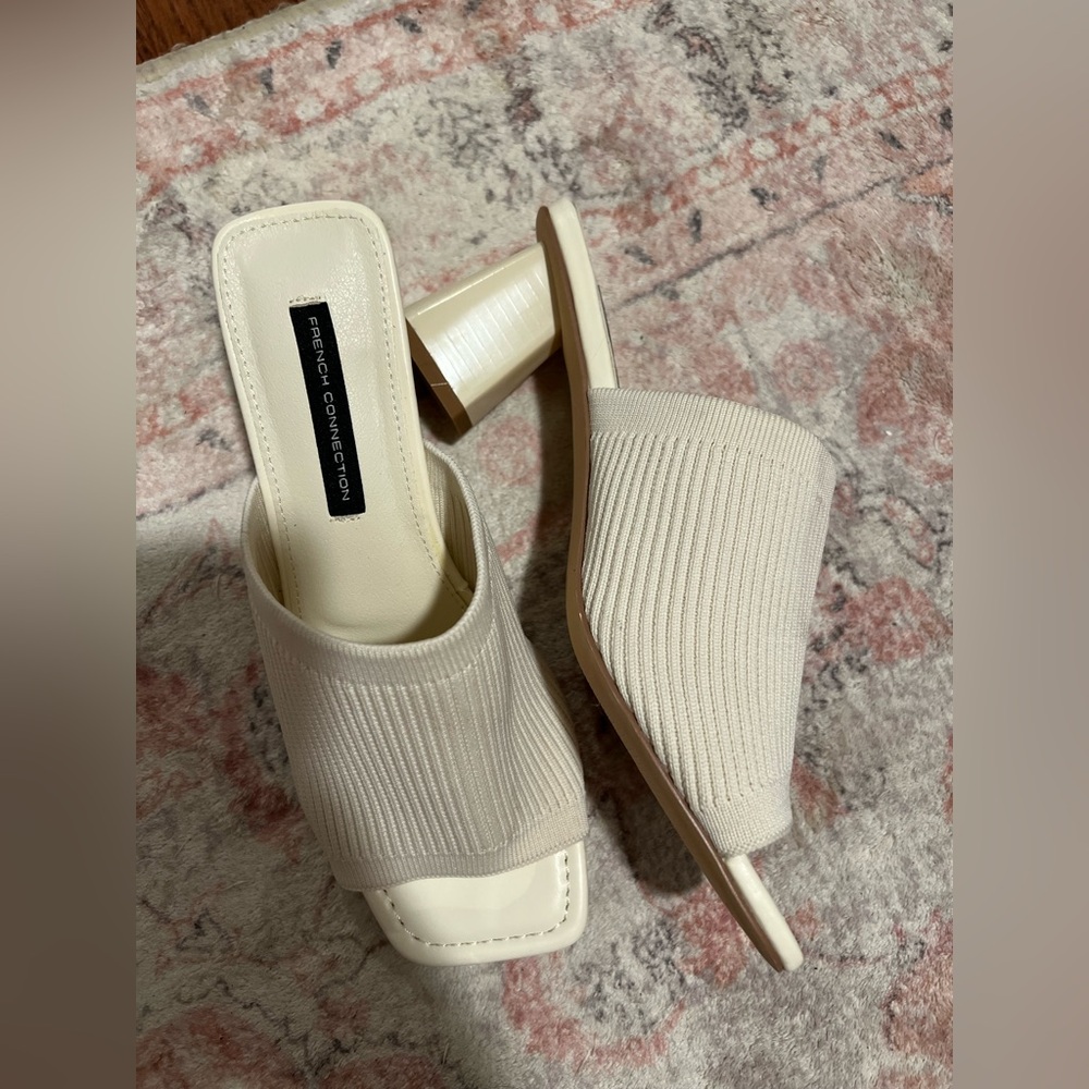 French Connection Beige Mules